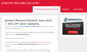 Kontentmachinediscount.info thumbnail