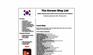 Koreanbloglist.com thumbnail