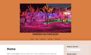 Koreancultureblog.com thumbnail