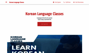 Koreanlanguageclass.com thumbnail
