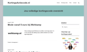 Kortingsactiecode.nl thumbnail