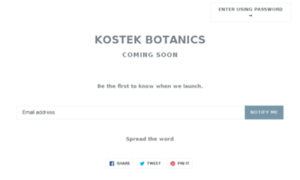 Kostekbotanics.com thumbnail