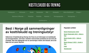 Kosttilskuddogtrening.com thumbnail