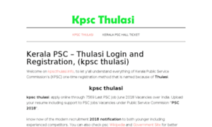 Kpscthulasi.info thumbnail