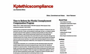 Kptethicscompliance.wordpress.com thumbnail