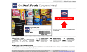 Kraftfoods.couponrocker.com thumbnail