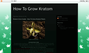 Kratomgrowguide.blogspot.com thumbnail