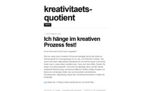 Kreativitaetsquotient.wordpress.com thumbnail