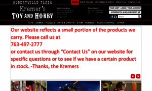 Kremerstoyandhobby.com thumbnail