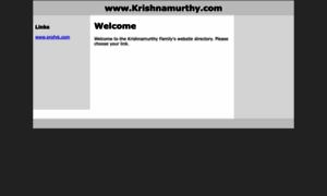 Krishnamurthys.com thumbnail