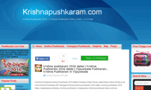 Krishnapushkaram.com thumbnail