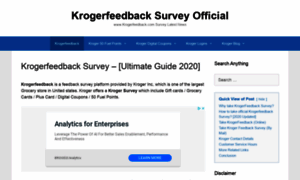 Kroger-feedback-survey.com thumbnail
