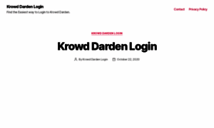 Krowddardenlogin.com thumbnail