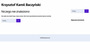 Krzysztofkamilbaczynski.pl thumbnail