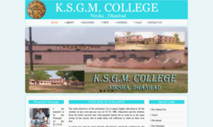 Ksgmcollege.in thumbnail