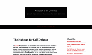 Kubotanselfdefence.com thumbnail