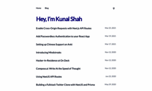 Kunal.sh thumbnail