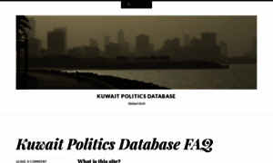 Kuwaitpoliticsdatabase.wordpress.com thumbnail