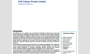 Kvrinfosys.in thumbnail