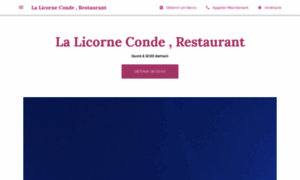 La-licorne-conde-restaurant.business.site thumbnail
