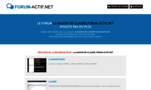 La-maison-de-claudie.forum-actif.net thumbnail