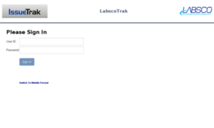 Labsco.issuetrak.com thumbnail