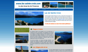 Lac-sainte-croix.com thumbnail