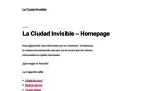 Laciudad-invisible.com thumbnail