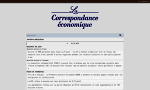 Lacorrespondanceeconomique.fr thumbnail