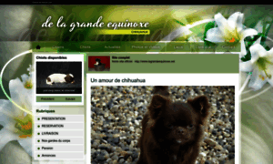 Lagrandeequinoxe.chiens-de-france.com thumbnail