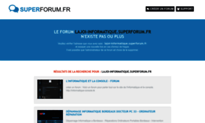 Lajoi-informatique.superforum.fr thumbnail
