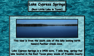 Lakecypresssprings.org thumbnail