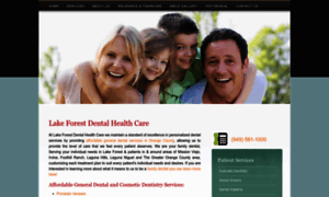 Lakeforestdentalhealthcare.com thumbnail