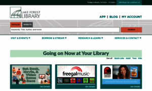 Lakeforestlibrary.org thumbnail