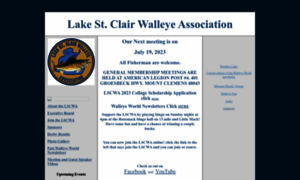 Lakestclairwalleyeassociation.com thumbnail