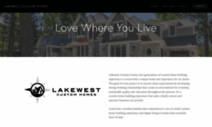 Lakewestcustomhomes.com thumbnail