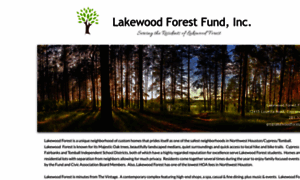 Lakewoodforestfund.com thumbnail