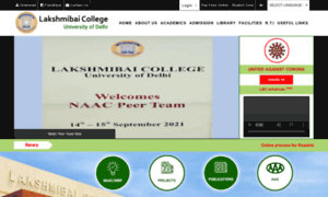 Lakshmibaicollege.in thumbnail