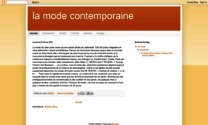 Lamodecontemporaine.blogspot.com thumbnail