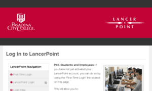 Lancer Link Pasadena Lancerlink Pasadena Edu Log In To Lancerpoint Welcome To Pasadena City C