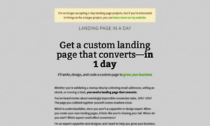 Landingpageinaday.com thumbnail