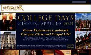 Landmarkbaptistcollege.com thumbnail