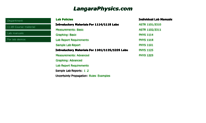 Langaraphysics.com thumbnail