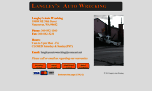 Langleysautowrecking.com thumbnail