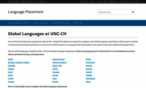 Languageplacement.unc.edu thumbnail
