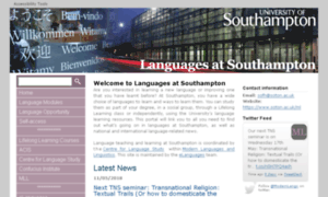 Languagesatsouthampton.soton.ac.uk thumbnail