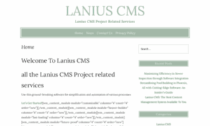 Laniuscms.org thumbnail