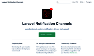 Laravel-notification-channels.com thumbnail