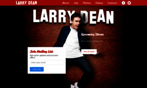 Larrydeancomedy.com thumbnail