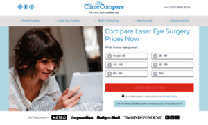 Lasereyesurgery.cliniccompare.co.uk thumbnail